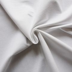 Brushed Cotton Flannel: White