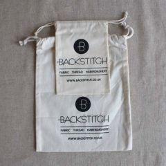 Backstitch Drawstring Bag