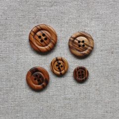 Olive Wood Four Hole Button