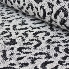 Jacquard Sweater Knit: Leopard and Twinkle