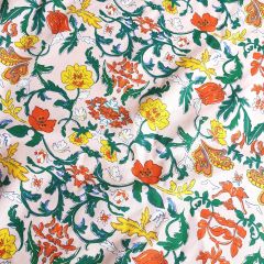 Indian Block Print Inspired Cotton Poplin Pink | Dressmaking Fabric