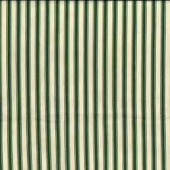 Yarn Dyed Canvas Ticking Stripes: Forest Green | Interiors Fabric