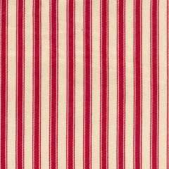 Yarn Dyed Canvas Ticking Stripes: Red | Interiors Fabric