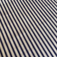 Yarn Dyed Canvas Ticking Stripes: Navy
