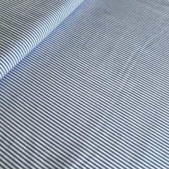 Yarn Dyed Cotton Stripe: Royal