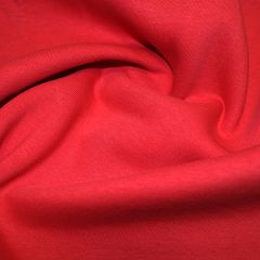 Cotton Rich Sweatshirting: Red