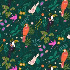 Tropical Birds 2234 | Jungle Luxe Quilting Cotton | Dashwood Studio