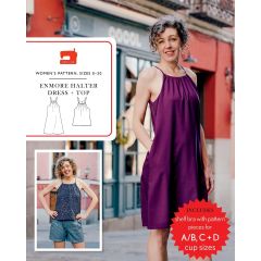 Enmore Halter Dress and Top | Liesl & Co | Sewing Pattern