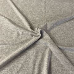 Cotton Jersey: Light Grey Marl | Dressmaking Fabric: Bolt End