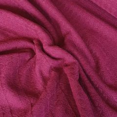 Jacquard Geometric Coating: Magenta | Dressmaking Fabric: Bolt End