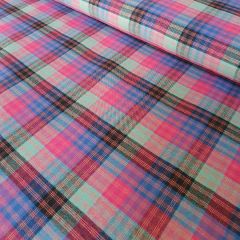 Brushed Cotton Check Shirting: Montague | Dressmaking Fabric