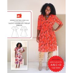 Saint-Germain Wrap Dress | Liesl & Co | PDF Sewing Pattern