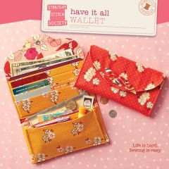 Have It All Wallet | Straight Stitch Society | PDF Sewing Pattern