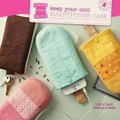 Keep Your Cool Smartphone Case | Straight Stitch Society | PDF Sewing Pattern