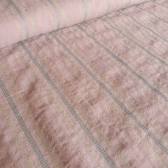 Cotton Shirting: Jacquard Stripe: Dusty Pink