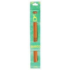 Knitting Needles/ Pins: Double-Ended: Bamboo: Set of Five: 20cm