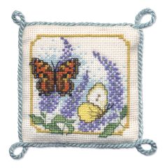 Butterflies & Buddleia Pincushion Cross Stitch Kit