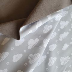 Soft Shell Fleece: Clouds Grey | Dressmaking Fabric