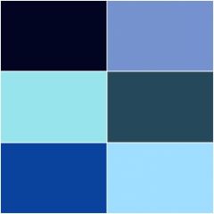 Spectrum Solids Fat Quarter Bundle: Neptune Blue | Quilting Cotton