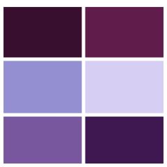 Spectrum Solids Fat Quarter Bundle: Mercury Purple | Quilting Cotton