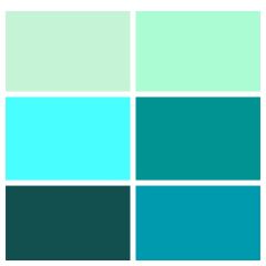 Spectrum Solids Fat Quarter Bundle: Uranus Turquoise | Quilting Cotton