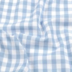 Yarn Dyed Gingham 10mm: Sky Blue | Interiors Furnishing Fabric