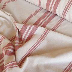 Chaumont Woven Stripe: Red | Interiors Furnishing Fabric