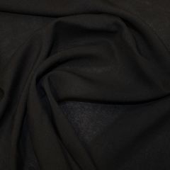 Viscose Challis: Black | Dressmaking Fabric