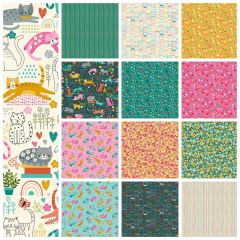 Whiskers Fat Quarter Bundle | Quilting Fabric | Makower