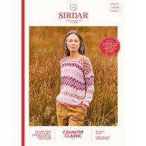 10130: Fairisle Slouchy Sweater