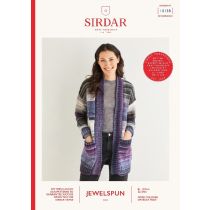 10138: Women's Wide Rib Longline Cardigan