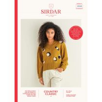 10240: Leopard Print V Neck Sweater