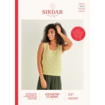 10243: Crochet Sultan Stitch Vest