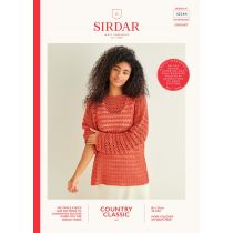10244: Boat Neck Crochet Tunic