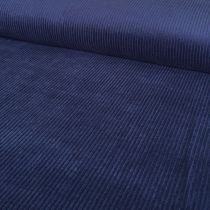 Cotton 4.5 Wale Washed Corduroy: Dark Blue