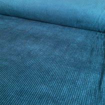 Cotton 4.5 Wale Washed Corduroy: Teal