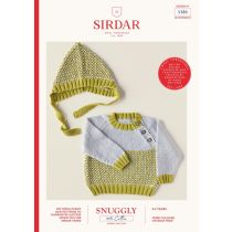5380: Raglan Sweater & Bonnet