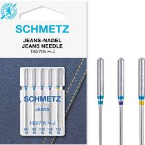 Schmetz Jeans Sewing Machine Needles: 90-110