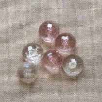 Clear Shanked Jewel Button: 25mm