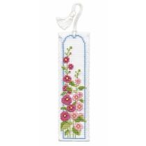 Hollyhocks Bookmark Cross Stitch Kit