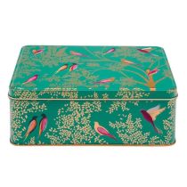 Sara Miller Green Birds Tin: Large