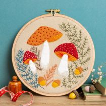 Toadstool Applique Hoop Kit | Corinne Lapierre