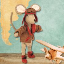 Little Mouse Aviator | Felt Craft Mini Kit | Corinne Lapierre Sewing