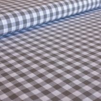 Yarn Dyed Cotton Gingham: Grey