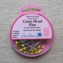 Glass Head Pins: 45mm