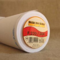 Vilene F220/304: Medium Iron-On Interfacing: White