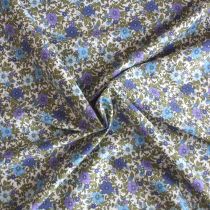 Cotton Poplin: Floral Spring Blue