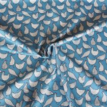 Cotton Poplin: Farm Hens: Copen