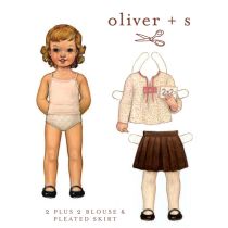 Two Plus Two Blouse and Pleated Skirt 6m-3yrs: Digital