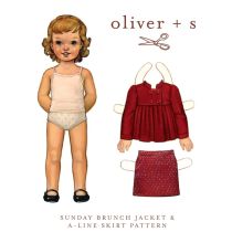 Sunday Brunch Jacket and A-Line Skirt 6m-3yrs: Digital